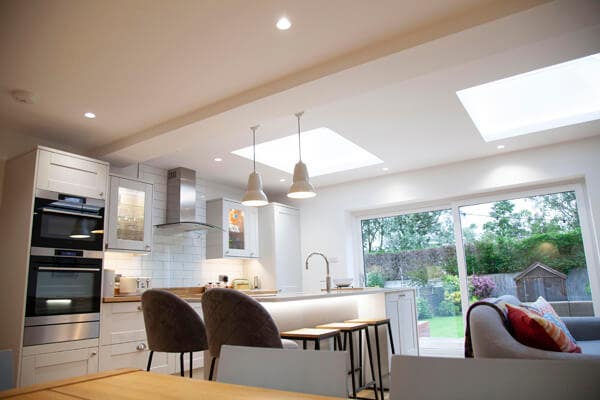 kitchen extension internal view